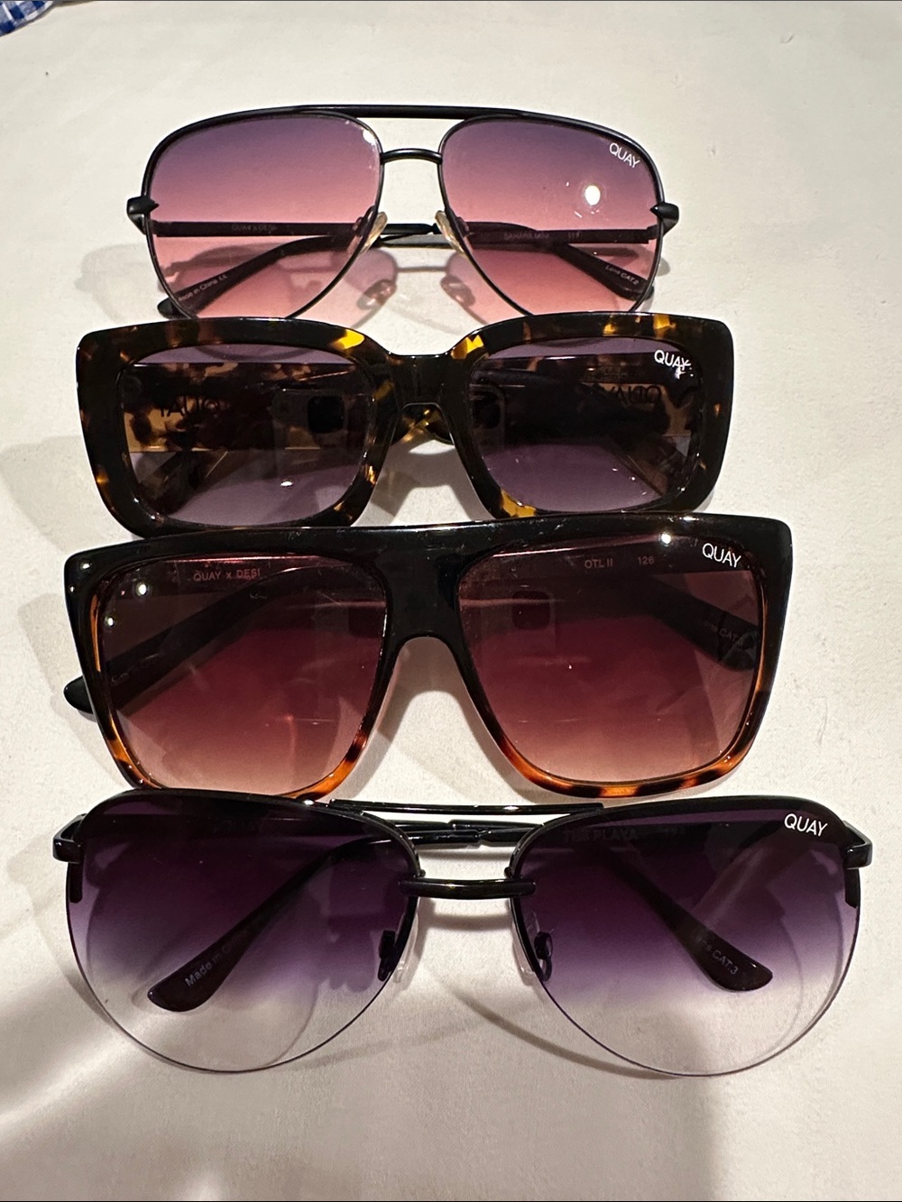 Quay Australia Women's Sunglasses - Tortoise & Purple Gradient Lenses